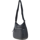 Ashwood Leather Ladies Hobo Shoulder Bag Black: Shannon