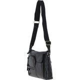 Exquisite Ashwood Leather Cross Body Bag for Women Black: G-17