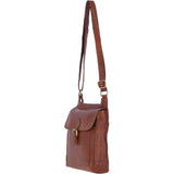 Vintage Small Leather Travel Shoulder Bag Honey Tan – G24