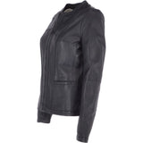 Leather Jacket Navy/nap: AWL-672