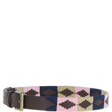 Ashwood Leather Multicolored Handmade Belt Beige: POF-17