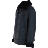 Sheepskin Flying Jacket Black: KE 007E