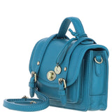 Stylish Ashwood Leather Small Satchel Bag Turquise: Y-61