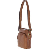 Mens Elegant Ashwood Leather Messenger Bag Honey: T-79