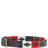 Ashwood Leather Multicolored Handmade Belt Navy: POF-20