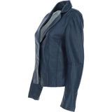 Ashwood Leather Women's Two Button Navy Blazer: 10157