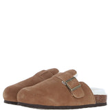 Fenland Unisex Sheepskin Slippers Tan: unisex-cork-slippers
