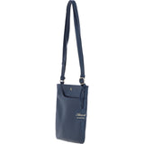 Ashwood Leather Curve Pocket Crossbody Bag Navy: 63620