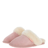 Women's Classic  Suede Sheepskin Slippers Pink: FEN-LADIES SLIPPERS