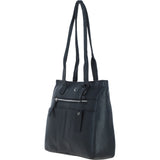 Sleek & Spacious Shoulder Bag Black: London