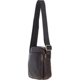 Ashwood Leather Men's Cross Body Bag Brown: PL-43