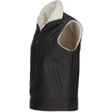 Ashwood Men's Leather Waistcoat Brown: SIGMA
