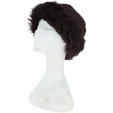 Ladies Vintage Curly Luxury Sheepskin  Hat Brown/Brown: CURL HAT