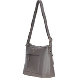 Ashwood Ladies Leather Shoulder Bag Taupe: AJ1