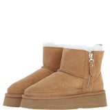 Fenland Ladies Sheepskin Boots Tan: Hetty-Boots