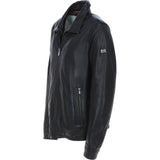 Trapper Mens Leather Jacket Dk Brown 27: no1
