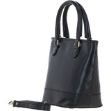 Ashwood Small Leather Bucket Bag Black: V-86-B