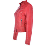 Leather Jacket Red: NANCY