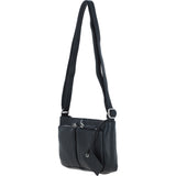 Ashwood Leather Crossbody Bag Black: Iverness