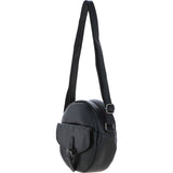 Ashwood Leather Round Crossbody Bag Black: P-66