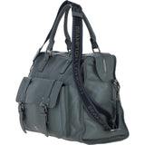 Brampton London Leather Weekender Bag Grey: 64807