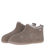 Fenland Classic Suede Sheepskin Bootie Slippers Taupe: DARWIN
