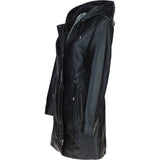 Stylish Ashwood Leather Ladies Three Quarter Jacket Black: Emilia