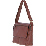 Mens Leather Messenger Bag Chestnut: BLAKE