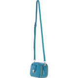 Ashwood Leather Compact Crossbody Bag with Adjustable Strap Turquoise: Y-53