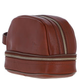 Ashwood Leather Men's Zip Washbag Tan: PL-41