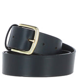 Real Leather Handmade Mens Belt Black: MB-150