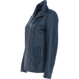 Ashwood Womens Leather Jacket Navy: awl 880