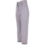 Womens 60's Hippy Leather Jeans Lilac: 479