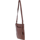Ashwood Leather Curve Pocket Crossbody Bag 2 Tone Tan: 63620