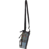 Authentic Ashwood Leather & Harris Tweed® Cloth Crossbody Bag Brown/Mcload: TW-29-01-BM