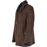 Leather Sheepskin Flying Jacket Brown: Anton