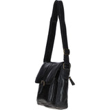 Elegant Leather Messenger Bag with Adjustable Strap Black: TL-003