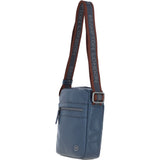 Brampton Leather Men's Crossbody Bag Navy: 64405