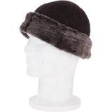 Ladies Luxury Sheepskin Hat Mid Brown: 34