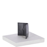 Vegetable Tanned 8 Card holder Wallet Black : 1290-VT