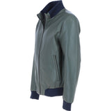 Ashwood Leather Men’s Modern Bomber Jacket Green: 162176