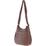 Ashwood Leather Ladies Hobo Shoulder Bag Cognac: Shannon