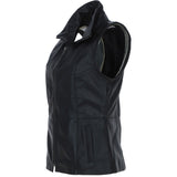 Women's  Leather Gilet Black: FO-GILLET 1