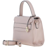 Elegant Ashwood Leather Handbag with Detachable Crossbody strap Beige: 64731