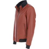 Ashwood Leather Men’s Modern Bomber Jacket Orange Tan: 162176