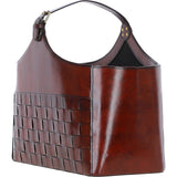 Ashwood Leather's Deluxe Handcrafted Simple & Unique Magazine Holder Chestnut: LF-162