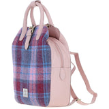 Ashwood Leather & Harris Tweed® Cloth Multi-Pocket Backpack Baby-pink/Pink: TW-66-15-BP