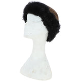 Ladies Vintage Curly Luxury Sheepskin  Hat Whisky/ Black: CURL HAT