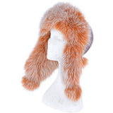 Toscana Pom Pom Sheepskin Trapper Hat Tan: 103 F