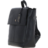 Ashwood Real Leather Flapover Backpack Black: 64257